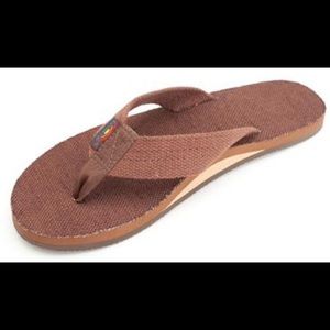 Rainbow Sandals brown hemp